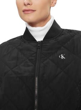 BOMBER MATELASSÉ LW Ck Black