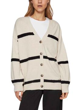 Veste Vila Viril Stripe Noire et Blanc