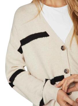 Veste Vila Viril Stripe Noire et Blanc