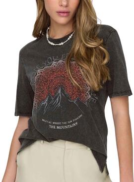 T-Shirt Only Lucie Noire pour Femme