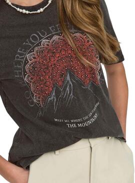 T-Shirt Only Lucie Noire pour Femme