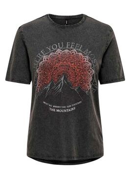 T-Shirt Only Lucie Noire pour Femme