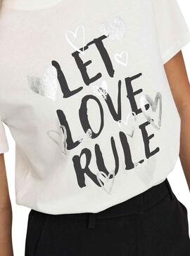 T-Shirt Only Marie Blanc pour Femme