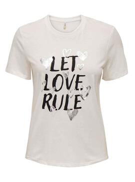 T-Shirt Only Marie Blanc pour Femme