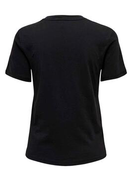 T-Shirt Only Marie Noire et Dorado pour Femme