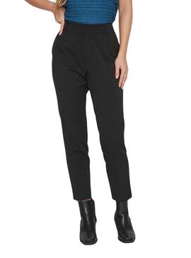 Pantalon Vila Vivarone Noire pour Femme