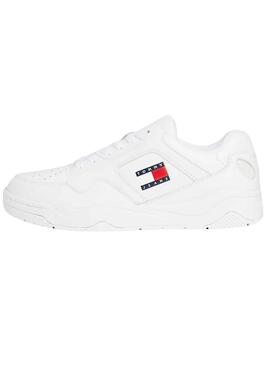 Baskets Tommy Jeans Leather Blanc Homme