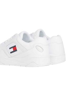 Baskets Tommy Jeans Leather Blanc Homme