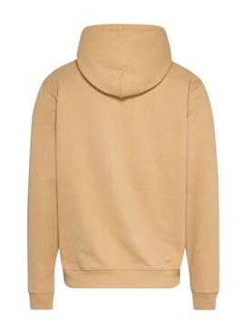 Sweat Tommy Jeans Graphic Beige Homme