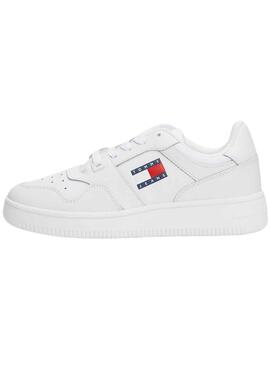 Baskets Tommy Jeans Retro Panier Blanc Femme