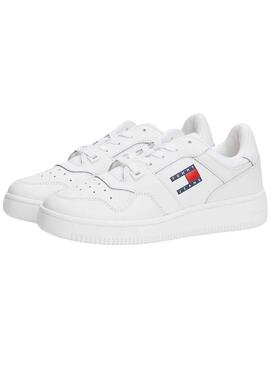 Baskets Tommy Jeans Retro Panier Blanc Femme