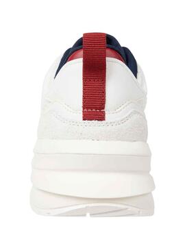 Baskets Tommy Jeans Technologie Runner Blanc Femme