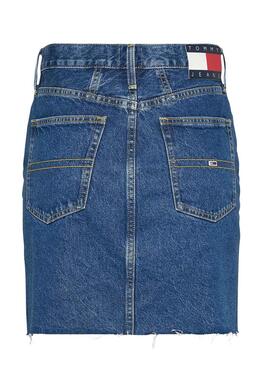 Jupe Denim Tommy Jeans Mom Denim Bleu Femme