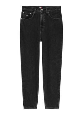 Pantalon Tommy Jeans Mom Slim Noire pour Femme