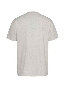 T-Shirt Tommy Jeans Université Gris pour Homme