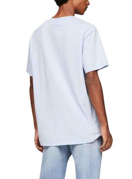 T-Shirt Tommy Jeans Université Bleu pour Homme