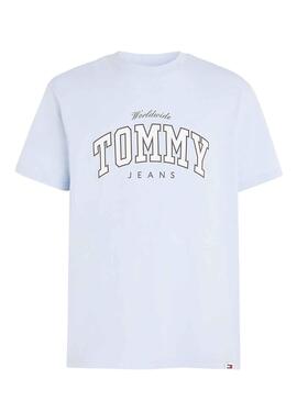 T-Shirt Tommy Jeans Université Bleu pour Homme