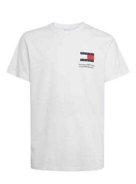 T-Shirt Tommy Jeans Essential Flag Slim Blanc