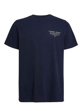 T-Shirt Tommy Jeans Graphic Slim Bleu Marine Homme