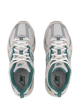 Baskets New Balance 530 Turquoise et Gris