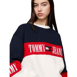 Sweat Tommy Jeans Archive Colorblock pour Femme