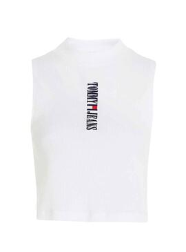 Top Tommy Jeans Archive Blanc pour Femme