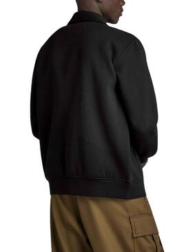 Veste Sweat G-Star Cou Polo Noire Homme