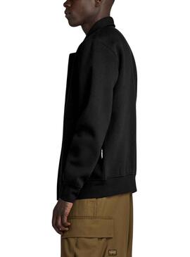Veste Sweat G-Star Cou Polo Noire Homme