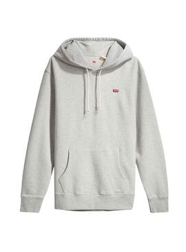 Sweat Levis New Original Hoodie Gris Homme