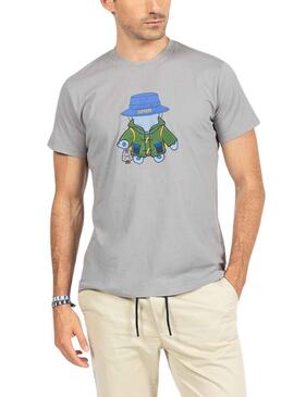 T-Shirt El Pulpo Explorer Antracite pour Homme