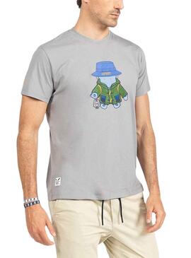 T-Shirt El Pulpo Explorer Antracite pour Homme