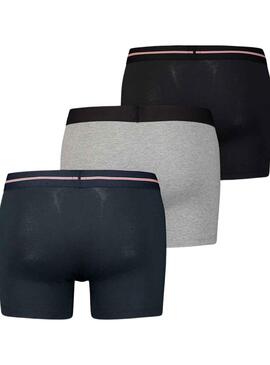 Slip Levis Logo Box Gris pour Homme