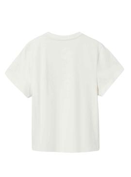 T-Shirt Name It Tupsi Blanc pour Fille