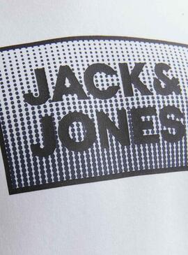 Sweat Jack & Jones Acier Blanc pour Garçon