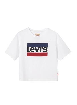 T-Shirt Levis Bacio Blanc Fille