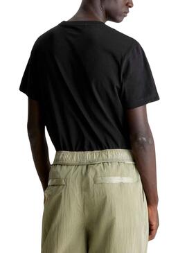 T-Shirt Calvin Klein Embro Badge Basic Noire