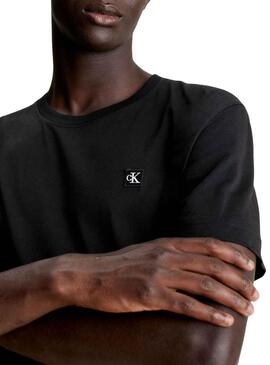 T-Shirt Calvin Klein Embro Badge Basic Noire