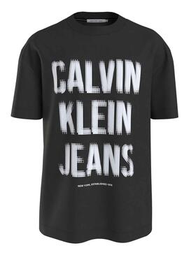 T-Shirt Calvin Klein Illusion Noire pour Homme