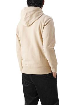 Sweat Calvin Klein Badge Hoodie Beige Homme