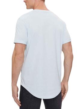 T-Shirt Calvin Klein Tourner Up Bleu pour Homme