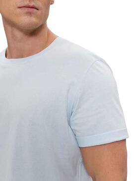T-Shirt Calvin Klein Tourner Up Bleu pour Homme