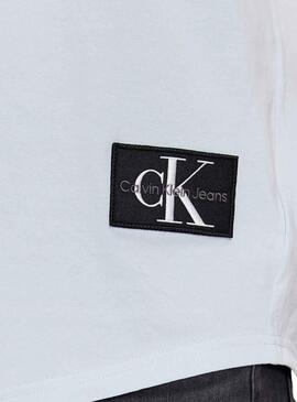 T-Shirt Calvin Klein Tourner Up Bleu pour Homme