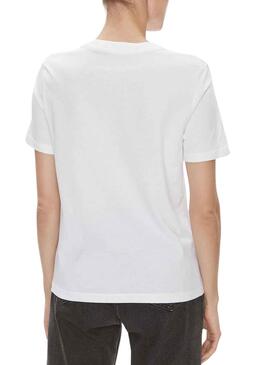 T-Shirt Calvin Klein Embro Blanc pour Femme