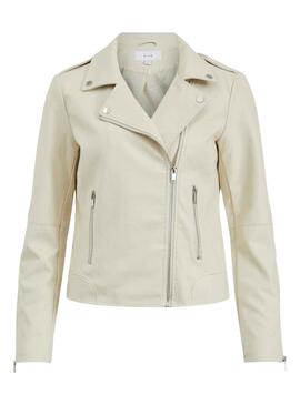 Veste Vila Coated Beige pour Femme