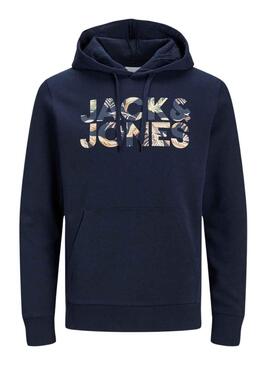 Sweat Jack & Jones Jeff Bleu Marine pour Homme