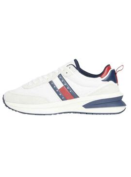 Baskets Tommy Jeans Runner Blanc pour Homme