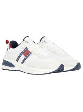 Baskets Tommy Jeans Runner Blanc pour Homme