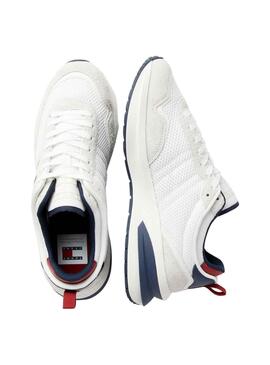 Baskets Tommy Jeans Runner Blanc pour Homme