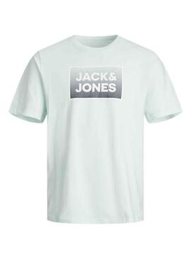 T-Shirt Jack & Jones Acier Turquoise pour Garçon