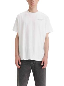 T-Shirt Levis Relaxed Blanc pour Homme